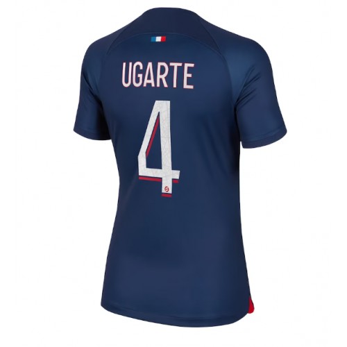 Fotballdrakt Dame Paris Saint-Germain Manuel Ugarte #4 Hjemmedrakt 2023-24 Kortermet